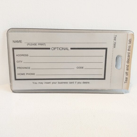 Vintage Holographic-CANADA NIAGARA Maid Of The Mist-Luggage Tag Holder-1989 - Picture 3 of 4